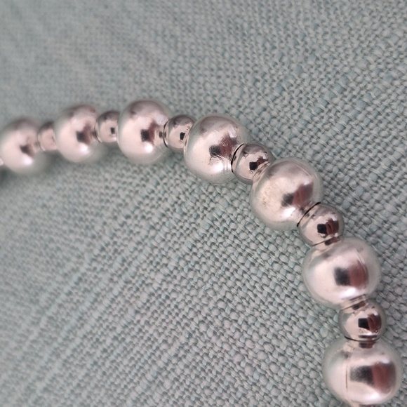 STERLING SILVER & Stainless Steel 22" Necklace - Picture 5 of 5